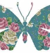 Madame Butterfly by Maria Diaz from Cross Stitcher UK 283