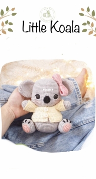 Vila da Crocheteira - Carolline Rangel - Little Koala - Pequeno Coala - Portuguese