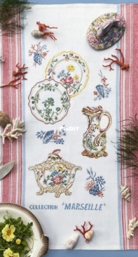 Les Brodeuses Parisiennes LBP - Torchon Collection Marseille by Veronique Enginger