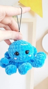 Toy Story Patterns - Naimanova Toys - Naimanova Antonina - Octopus Keychain