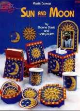 American School of Needlework 3150-Plastic Canvas-Sun and Moon