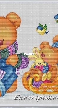 Winter Outing - Bears by Ekaterina Gafenko XSD