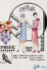 Annees Folles Veronique Enginger from Mode dhier et daujourdhui au point de croix PCS