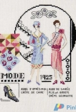 Annees Folles Veronique Enginger from Mode dhier et daujourdhui au point de croix PCS