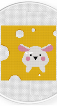 Daily Cross Stitch - Cheese Hole Mouse