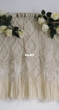 Macrame with roses