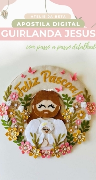 Atelie da Beta - Roberta Ferreira - Jesus Garland - Guirlanda Jesus - Portuguese