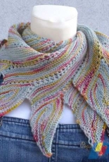 Hahnenkamm Schal by Brigitte Funk-German-Free