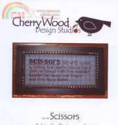 Cherry Wood Designs Studio CW-45 Scissors 3rd in the Dictionary Series