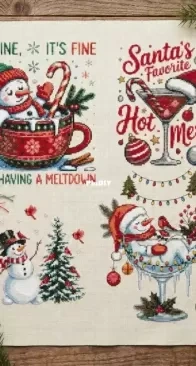 Funny Snowman set - by Autumn Andrea