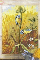Titmouse on a Thistle from Kram Z Robotkami February 2014