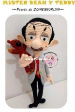 Zombiegurumi - Luisa Contreras - Mr Bean and Teddy - Russian- Free
