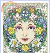 Spring Goddess by Joan Elliott from Cross Stitch Collection 220 XSD