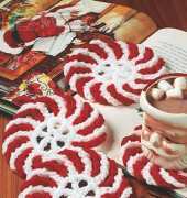 Peppermint Coasters by Wendy Bennett
