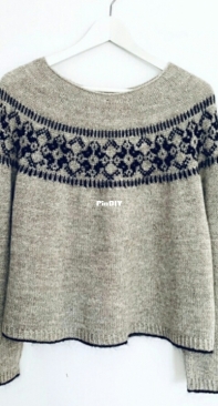 Night Blooms Sweater by Espace Tricot - Free
