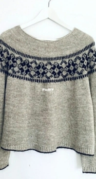 Night Blooms Sweater by Espace Tricot - Free