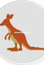 Daily Cross Stitch - Kangaroo