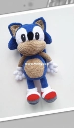 Crochet Wonders Design - Olga Kurchenko - Mister Sonic 36 cm tall - Мистер Соник 36 см - Russian