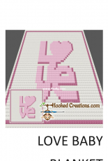 Hooked Creations - Adonia Neona Emerson - Love Baby Blanket