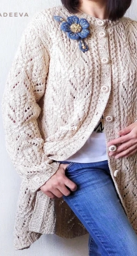 Zephyr Cardigan - Elena Khadeeva - russian