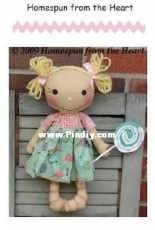 Homespun from the Heart HFTH 169 Lulu and her Lollipop