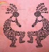 White Willow Stitching - WW000 297 Kokopelli