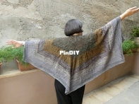 Deco Decadence Shawl by Bex Knitty Design