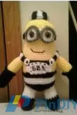 Crochet Fanatic - Christjan Bee - Jailhouse Bob the miniion - Free