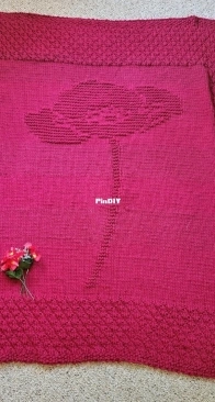 Blanket of Poppy Magick by Mary Burkett - Knit Magick - Free