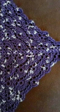 Scarf (Purple, silver)