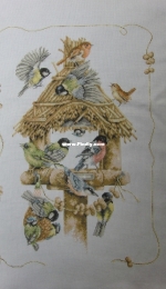 Bird feeding House.