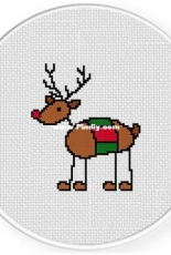 Daily Cross stitch - Doodle Reindeer