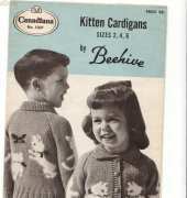 Canadiana #1007 Kitten Cardigan
