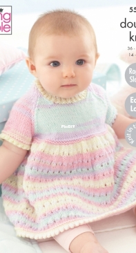 King Cole 5511 - Dress, Matinee Coat and Blanket in DK