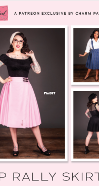 Charm Patterns - Pep Rally Skirt - Sizes 2-20