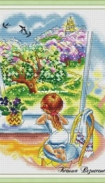 The Girl at the Window by Ksenia Voznesenskaya