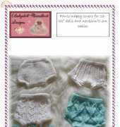 babydoll hand knit F17 pants nappy cover 16-22"