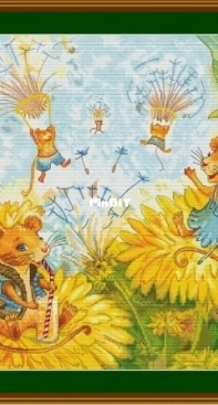 Mice And Dandelions by Evgenia Krutikova