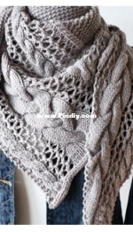 Cozy Winter Shawl by Melanie Mielinger - German