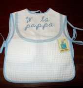 Blue baby bib