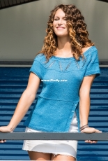Blue Ocean Top by Linda Allegra-English,Italien-Free