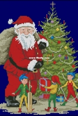 Santas Little Helpers by Sandy Littlejohns from Cross Stitch Collection 99