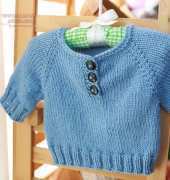 A Simple Baby Pullover by Erica Kempf-French/Italian