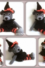 Zizidora Crochet Patterns - Cecilia Karlsson - Halloween Witch Teddy Bear
