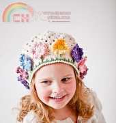 Crochet by Jennifer- Jennifer Dougherty- Flower Garden Hat