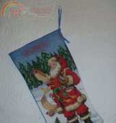 Checking His List - Christmas Stocking