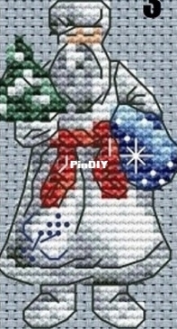 Mandarinks Design - Nadezhda Grigorieva / Grigoryeva Надежда Григорьева - Santa Claus Дед Мороз Christmas ornaments XSD