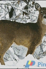 Artecy Cross Stitch - Deer in Snow