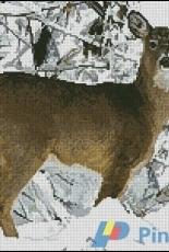 Artecy Cross Stitch - Deer in Snow