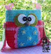 Magic with Hook and Needles - Vendula Maderska - Owls Purse - They told me a little owlie
